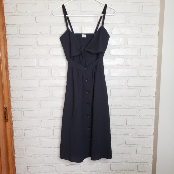 Wilfred Aritzia Adelia Button Front Midi Dress 00 - Picture 3 of 16